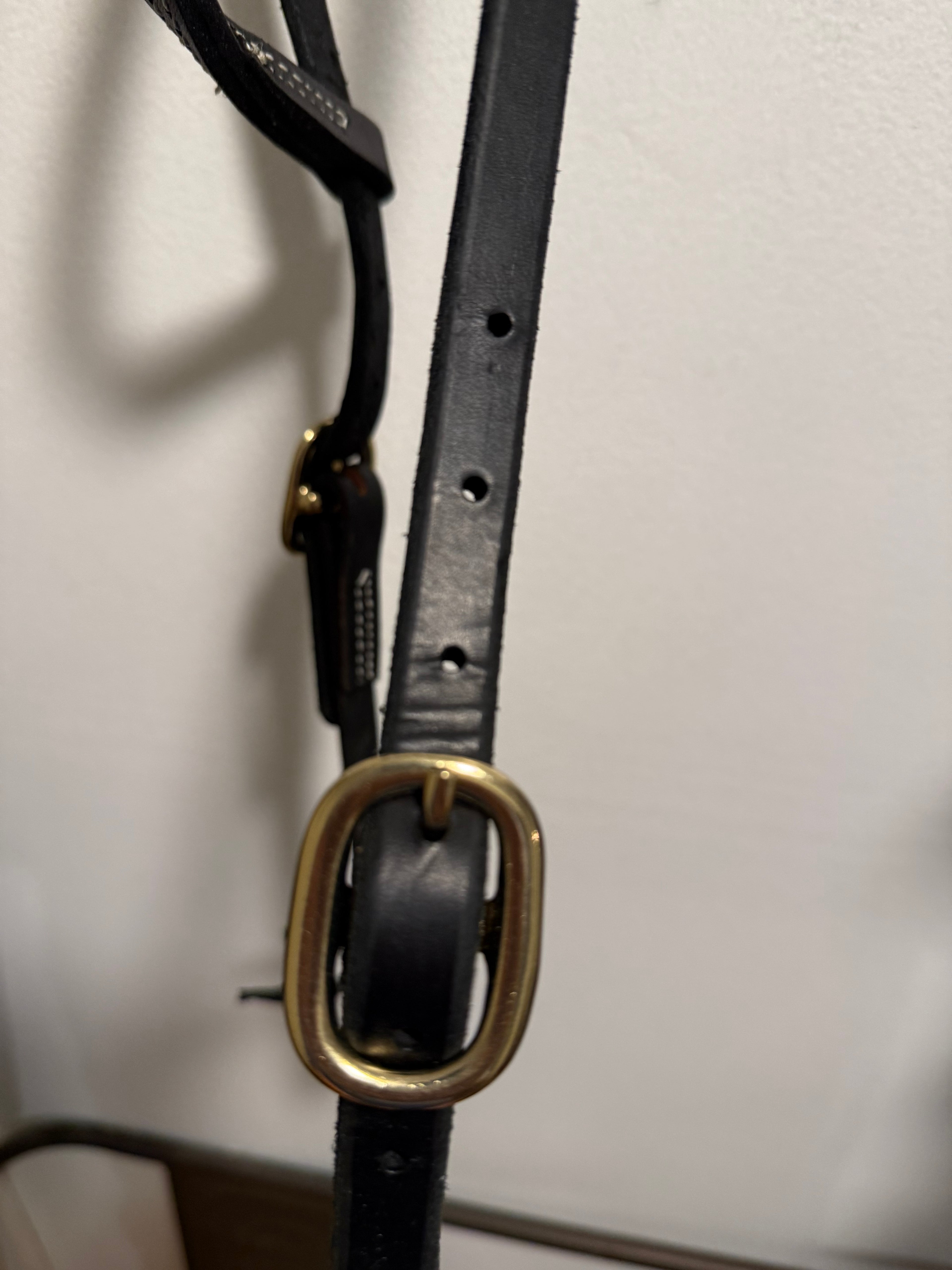 One ear tie end headstall