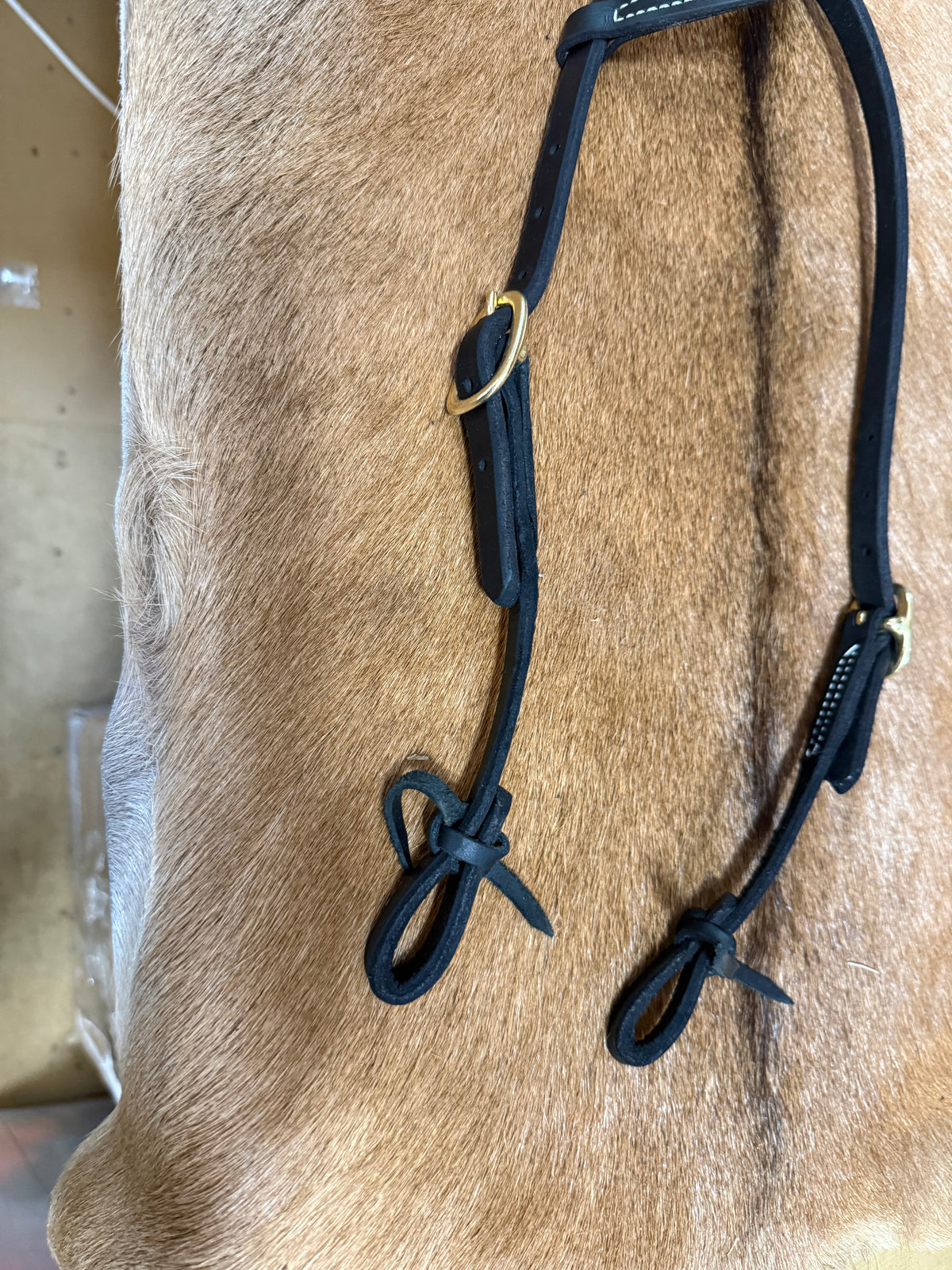 Black one ear headstall