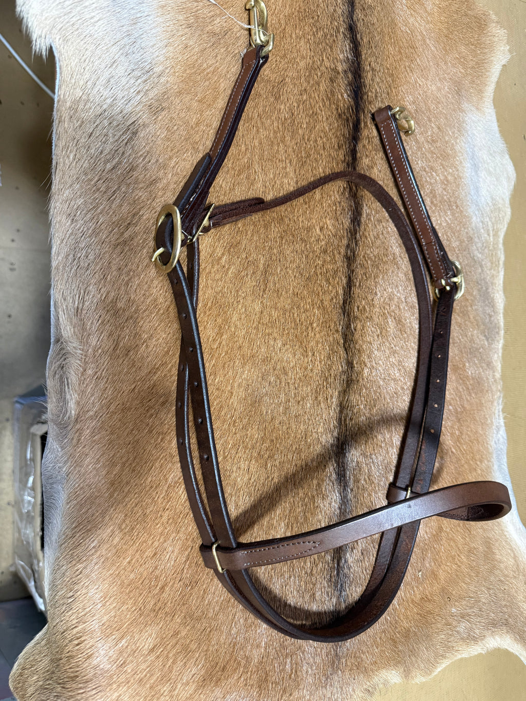 Browband leather headstalls wt snap so