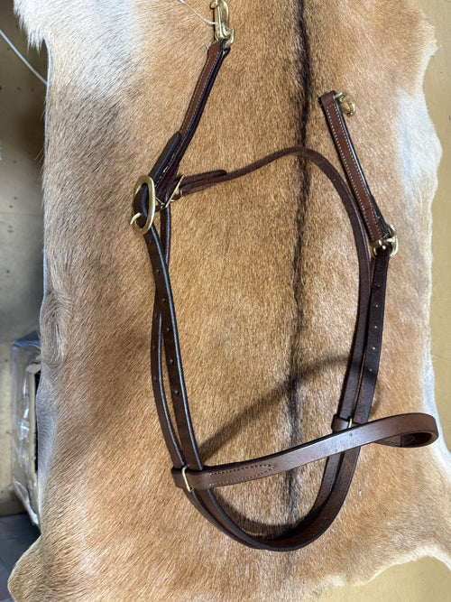 Browband leather headstalls wt snap so