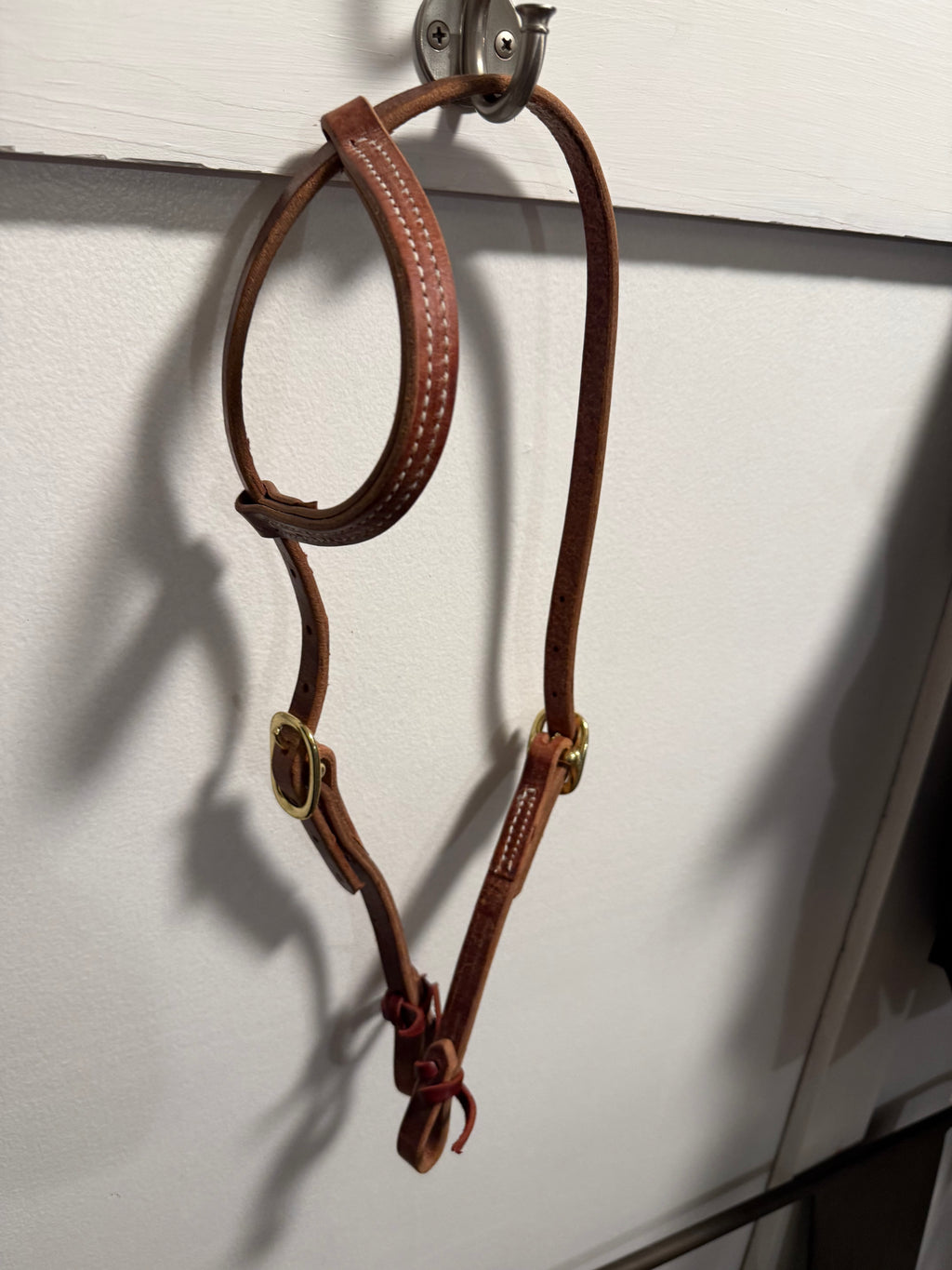 One ear tie end headstall