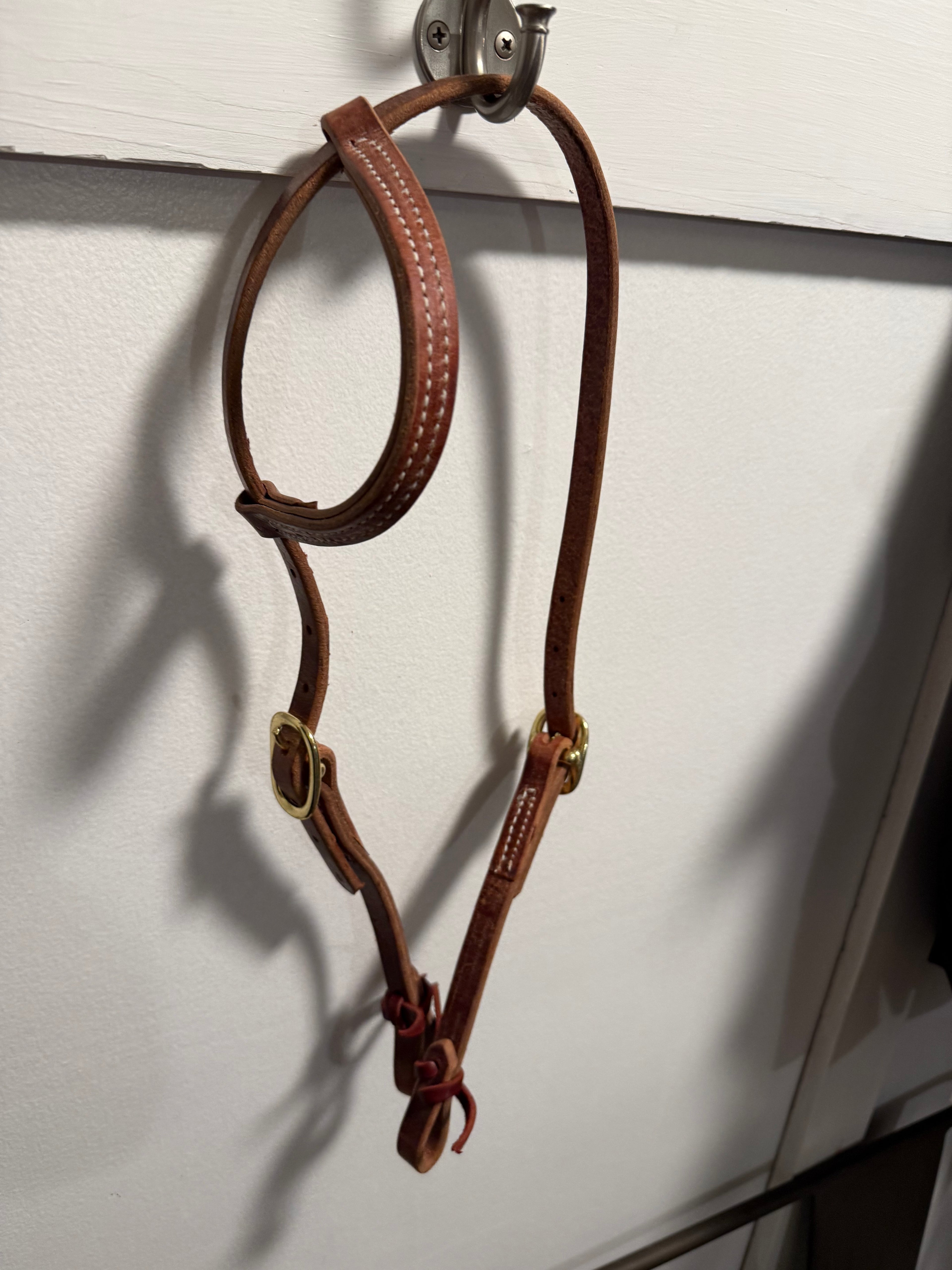 One ear tie end headstall