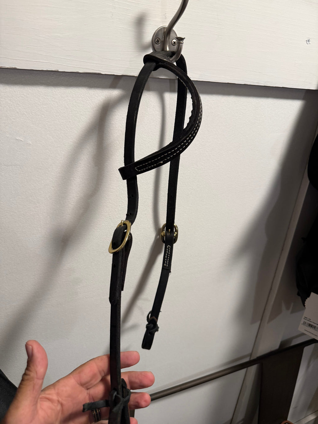 One ear tie end headstall