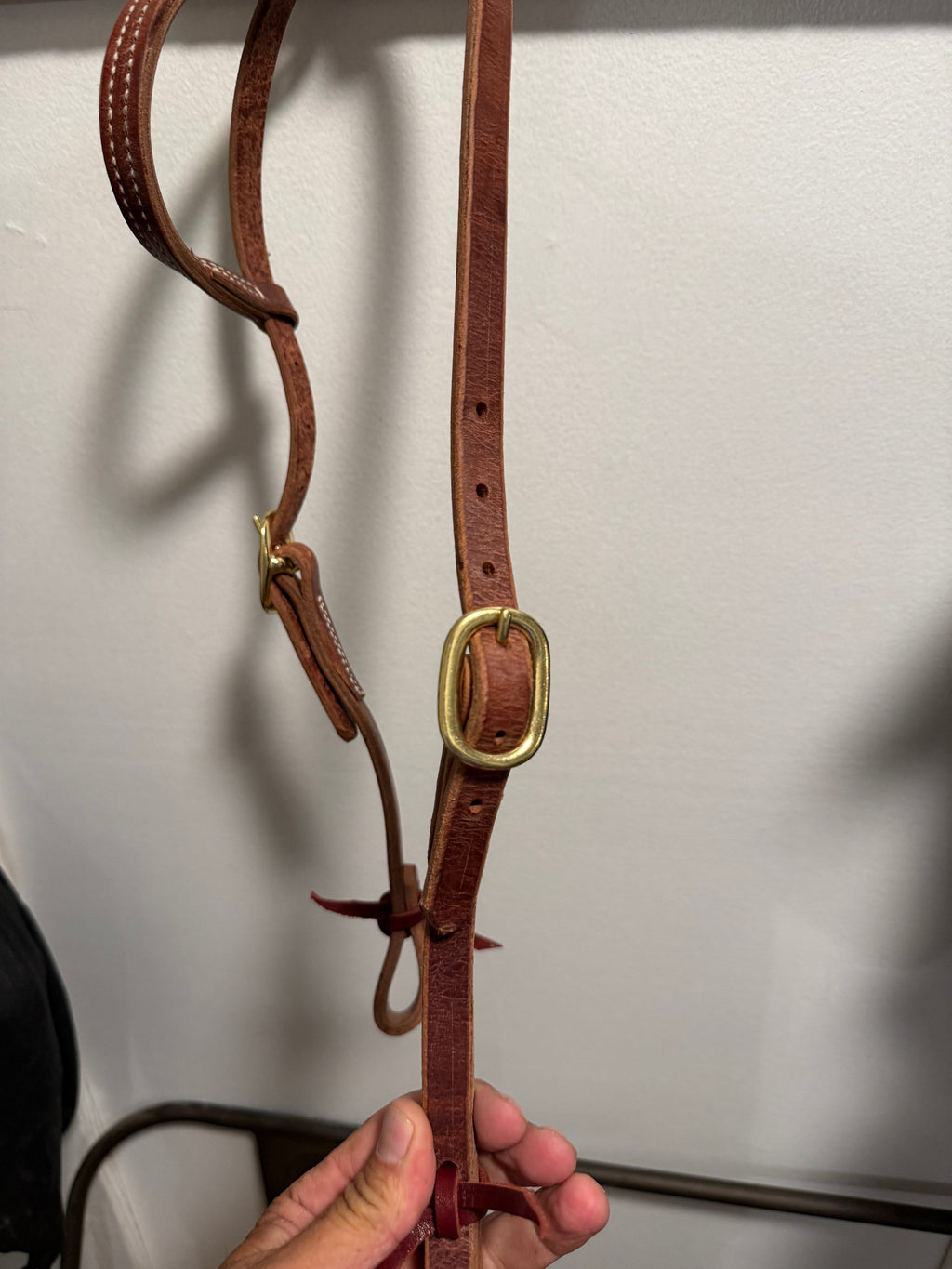 One ear tie end headstall
