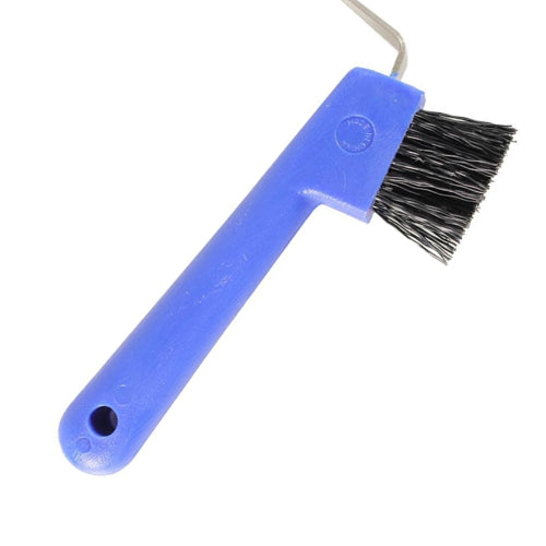 Rubber Horse Hoof Pick & Stiff Brush Grooming Tool Assorted Colors